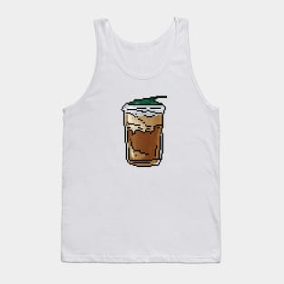 Ice Coffee Pixel Art Vintage Retro Established Tank Top